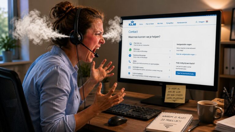 Frustratie door KLM