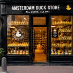 Souvenirwinkel, badeendjes, omzet