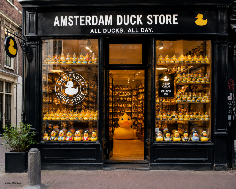 Souvenirwinkel, badeendjes, omzet