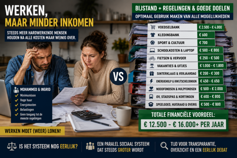 Werkende minima vergelijken financiële lasten met stapeling van armoederegelingen in Amsterdam