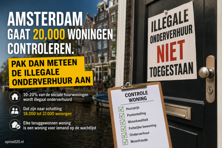 Pak illegale verhuur aan
