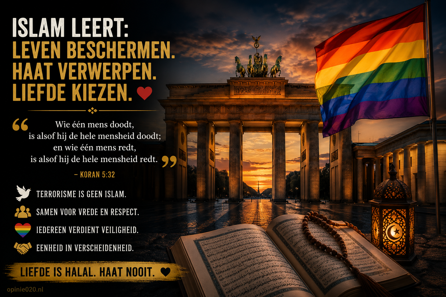 Duitse moslimorganisaties veroordelen terrorisme en leggen uit waarom de Koran geweld verbiedt.