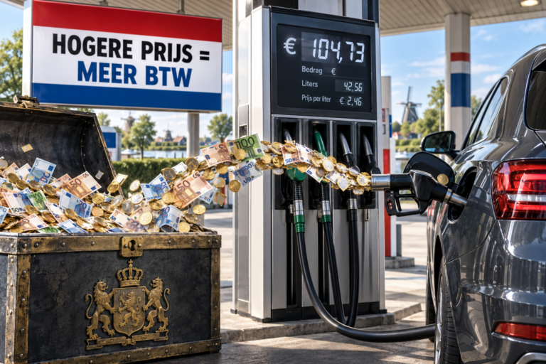 Stel de btw opbrengst brandstoffenper liter jaarlijks vast