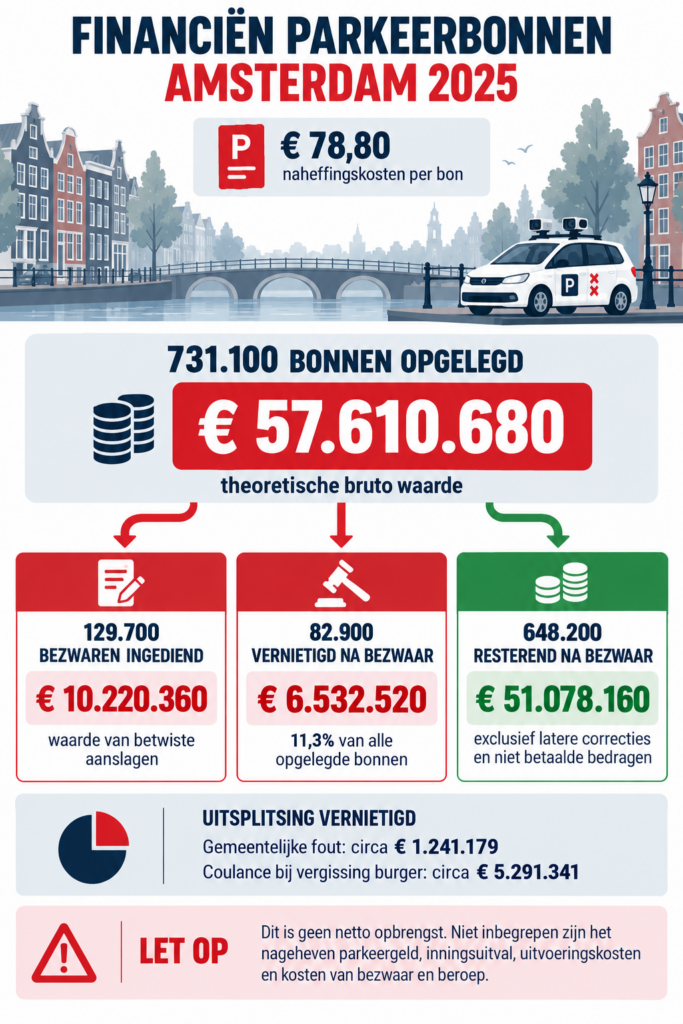 Elke 43 seconden een parkeerbon. Massa is kassa voor Amsterdam.